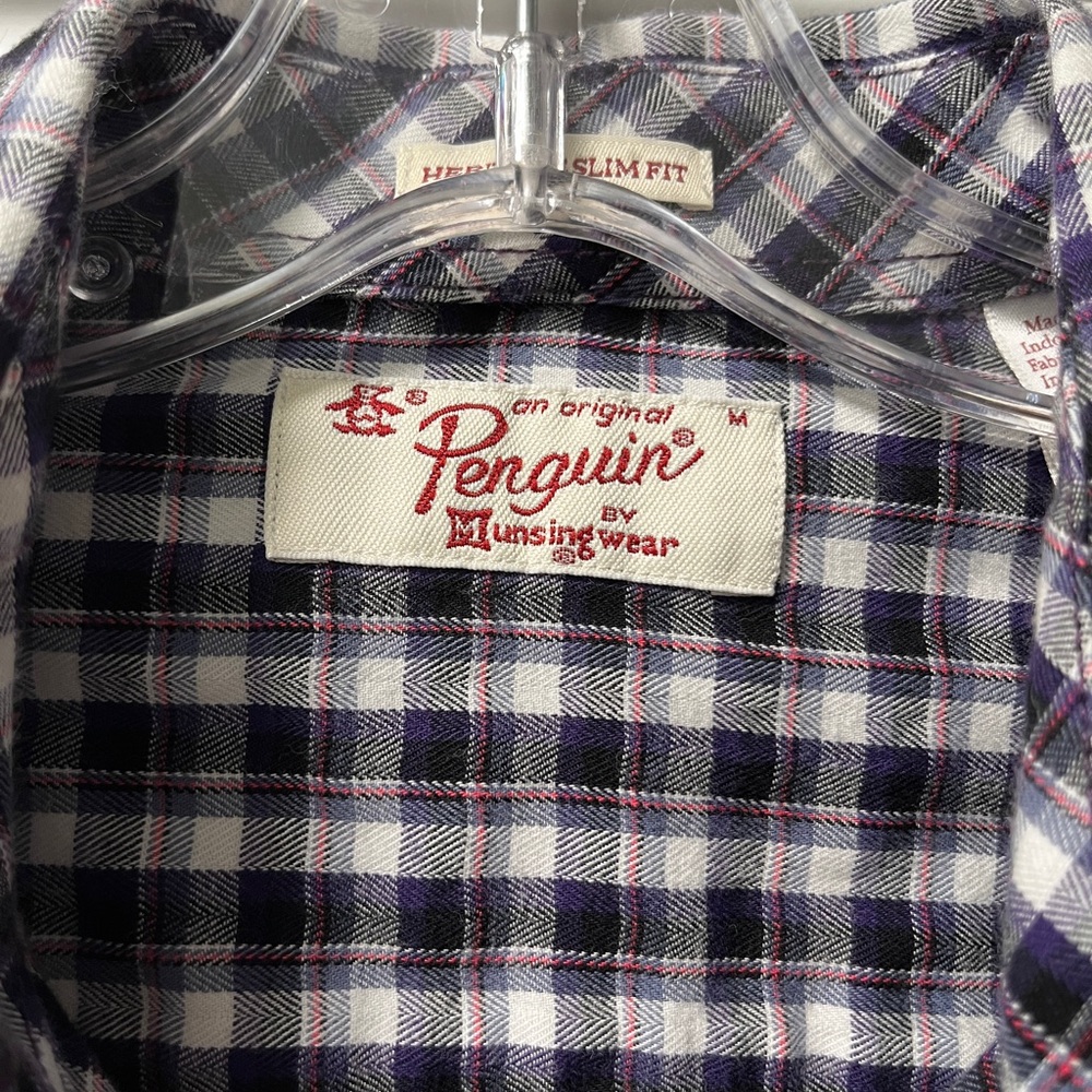 Penguin Munsingwear Button Down Shirt Mens Sz M Heritage Slim Fit - Picture 4 of 5